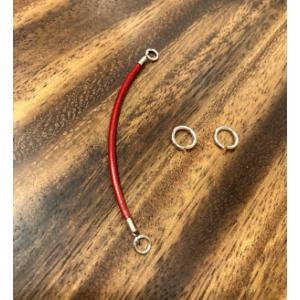 スコッティキャメロン グリーンフォーク 専用栃木レザーケース　部品（コード）赤