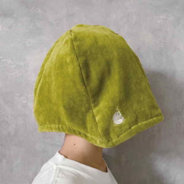 メール便送料無料 ごリラックス 瞑想サウナハット サウナグリーン 24P45220 サ活 お風呂 バ...