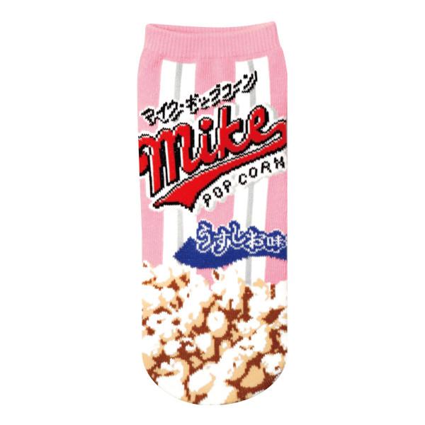 4個までメール便OK お菓子パッケージ ソックス マイク・ポップコーンうすしお JGS0721 靴下...