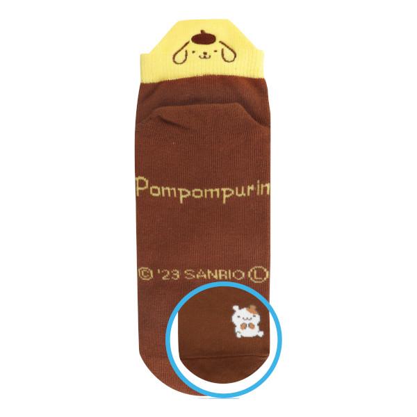 4個までメール便OK 刺繍ヒールソックス ポムポムプリンフレンズ SHS029 サンリオ 22〜24...