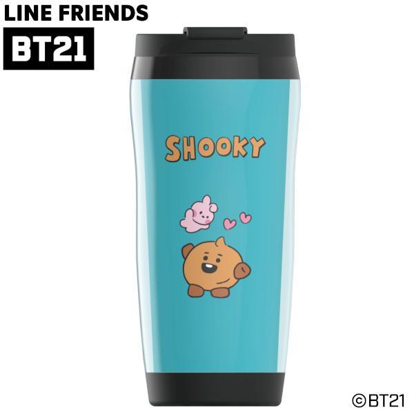 BT21プラスチックタンブラー SHOOKY 350ml ISBT-PTSH シュキ 水筒 マグボト...