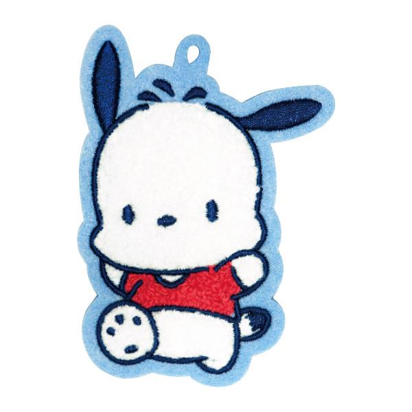 メール便送料無料 刺繍ワッペンチャーム ポチャッコ WCM006 キーホルダー キーチェーン キャラ...