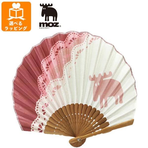 moz 扇子 レース EF-HF02G アンファンス エルク モズ 北欧 せんす 和装 小物 浴衣 ...