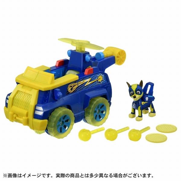 パウ・パトロール パウっと変形!フライングビークル チェイス マイティポリスカー タカラトミー おも...