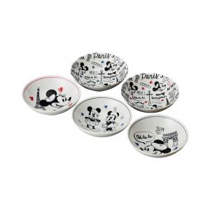 ディズニー ケーキ皿5Pセット LET'S TRAVEL ミッキー＆フレンズ D-MF56
