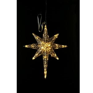 クリスタルアンバービーズ デラックススター WG-8410BR 友愛玩具 クリスマスイルミネーション 飾り