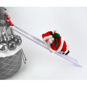 ムービングハシゴサンタ ホワイト WG-2182 友愛玩具 クリスマス 飾り