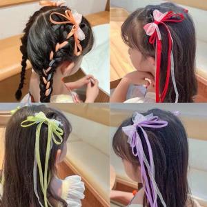 2個セット ヘアクリップ リボン ヘアアクセサ...の詳細画像4