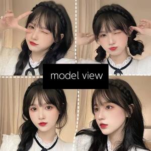 三つ編みカチューシャ ヘアアクセサリー レディ...の詳細画像2