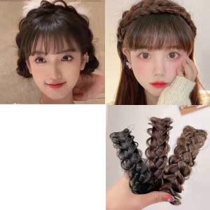 三つ編みカチューシャ ヘアアクセサリー レディ...の詳細画像3