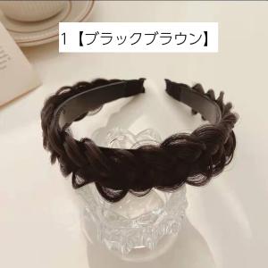三つ編みカチューシャ ヘアアクセサリー レディ...の詳細画像4