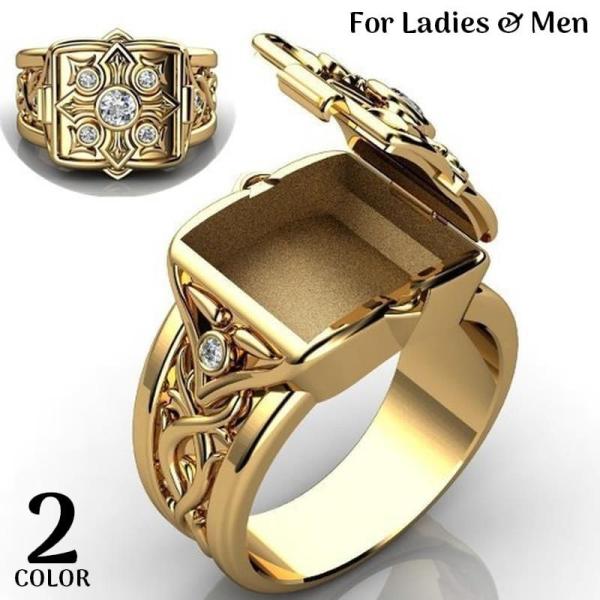 指輪 ファッションリング レディース メンズ アクセサリー 幅広ワイド 太め 十字架 クロス ライン...