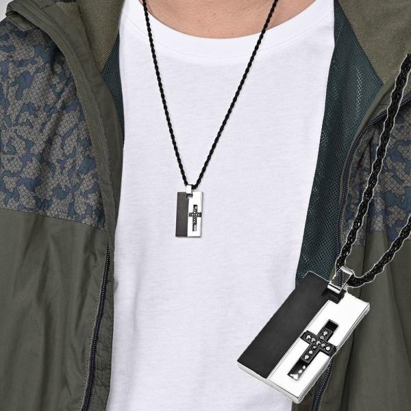 ネックレス メンズ レディース ユニセックス アクセサリー 十字架 クロス プレート チェーン ペン...