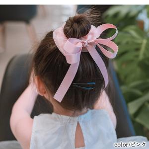 ヘアゴム シュシュ リボン キッズ 子供用 女...の詳細画像2