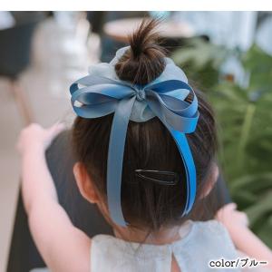 ヘアゴム シュシュ リボン キッズ 子供用 女...の詳細画像4