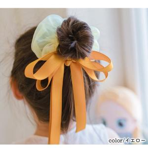 ヘアゴム シュシュ リボン キッズ 子供用 女...の詳細画像5