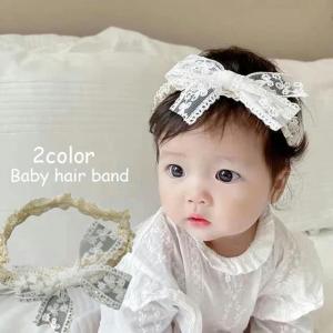 ベビーヘアバンド レースヘッドバンド 赤ちゃん キッズ 刺繍レース 髪飾り リボン ヘッドドレス 新生児 お宮参り セレモニー ヘアアクセサリー｜プラスナオYahoo!店