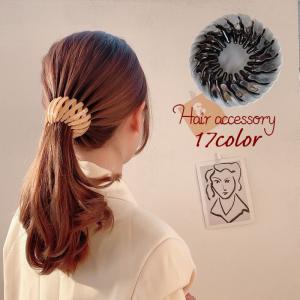ヘアクリップ ヘアリング マルチクリップ レディース 女性 ヘアアクセサリー 髪飾り ポニーテール お団子ヘア ヘアアレンジ 可愛い おしゃれ まとめ