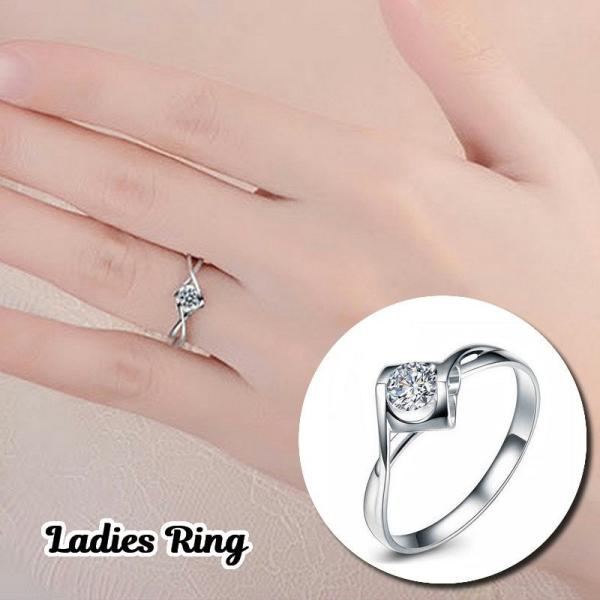 指輪 リング レディース 女性用 ファッション小物 オープンリング ラインストーン 一粒 ねじり ハ...