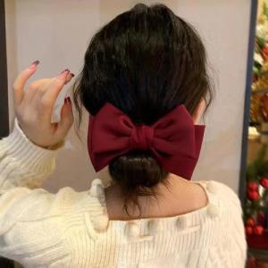 シュシュ リボン 大きめ 大きい ビッグ ヘア...の詳細画像3