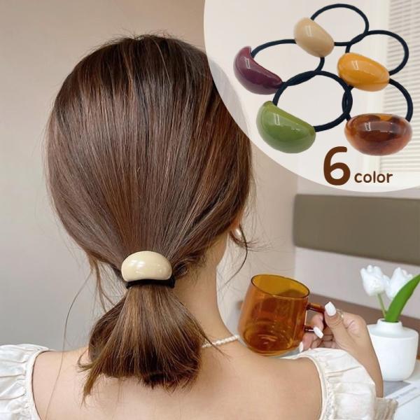 ヘアゴム 髪ゴム レディース 女性 ヘアアクセサリー ファッション雑貨 飾り付き ストーン風 鉱石風...