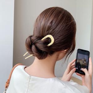 かんざし 簪 U字型 ヘアアクセサリー レディ...の詳細画像1