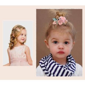 ヘアクリップ 3個セット 造花 フラワー 髪飾...の詳細画像3
