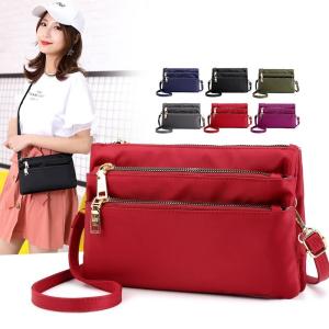 ショルダーバッグ ポシェット 斜めがけバッグ レディース バック BAG 鞄 ファスナー 小分け 機能的 便利 旅行 サブバッグ 貴重品入れ スマホポ