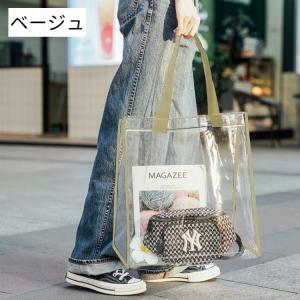 トートバッグ クリアバッグ ビニールバッグ 手...の詳細画像5