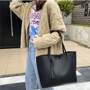 トートバッグ レディース レザー調 肩掛け シ...の詳細画像5
