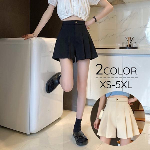 キュロット ショートパンツ キュロットパンツ レディース 女性 婦人服 ボトムス プリーツ ハーフパ...