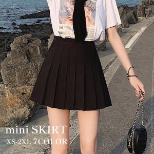 ミニスカート ミニ丈 ミニスカ プリーツ レディース 女性 婦人服 裏地付き ファスナー サイドジッパー ショート丈 Aライン 無地 単色 シンプル｜plusnao