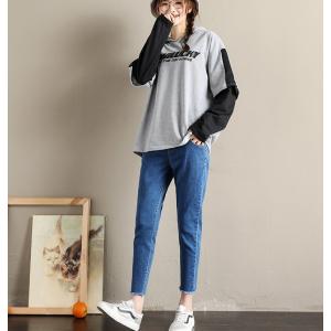マタニティパンツ ジーパン デニム ロングパン...の詳細画像2
