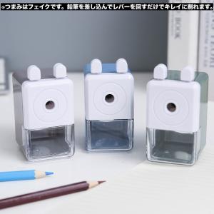 鉛筆削り器 コンパクト 小さめ 卓上 手動 回...の詳細画像2