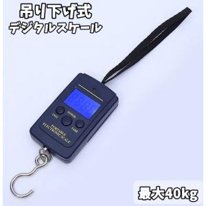 デジタルスケール 吊り下げ式 吊りはかり 電子吊り下げ秤 フィッシングスケール ラゲッジスケール デジタル 40kg 重量 計量 計測 計り 測り 量