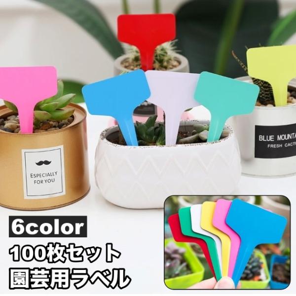 園芸用ラベル 100枚セット フラワーカード ガーデニング 花壇 植木鉢 プランター 苗木 花 育苗...