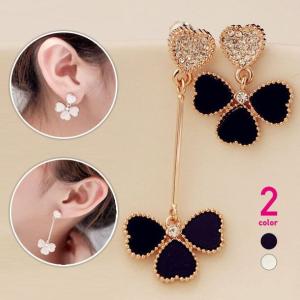 クローバーモチーフピアス/ビジュー