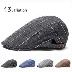 帽子 ハンチング帽 メンズ レディース 男女兼用 格子縞模様