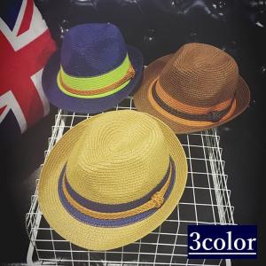麦わら帽子 麦藁帽子 ストローハット 中折れ帽子