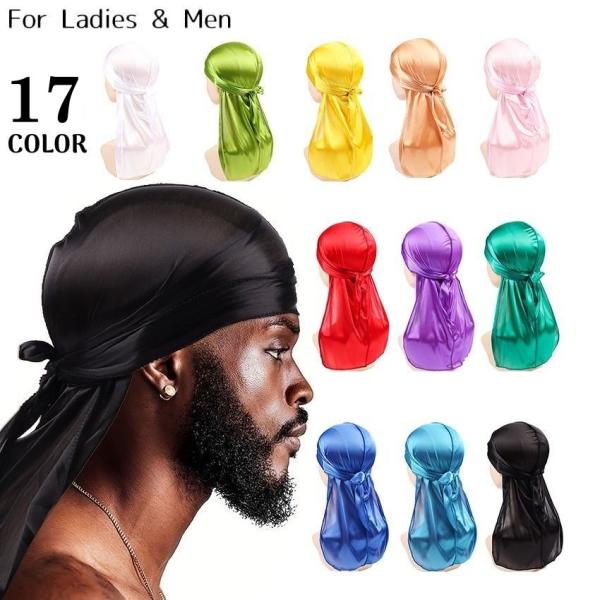 ドゥーラグ DURAG インナーキャップ バンダナ ターバン 海賊帽子 サテン ダンス ヒップホップ...