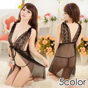セクシーランジェリー 黒 シースルー 透け感 コ...の商品画像