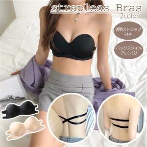 ストラップレスブラ チューブトップブラ ノンワイ...の商品画像