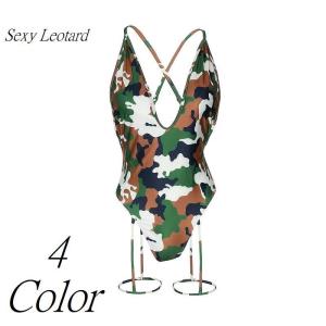 水着 ワンピース スイムウェア レディース レオタード風