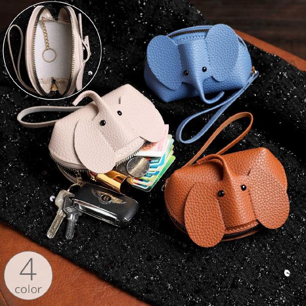 コインケース レディース 女性 ストラップ キーリング ミニ財布 小銭入れ 小物入れ カードケース ...