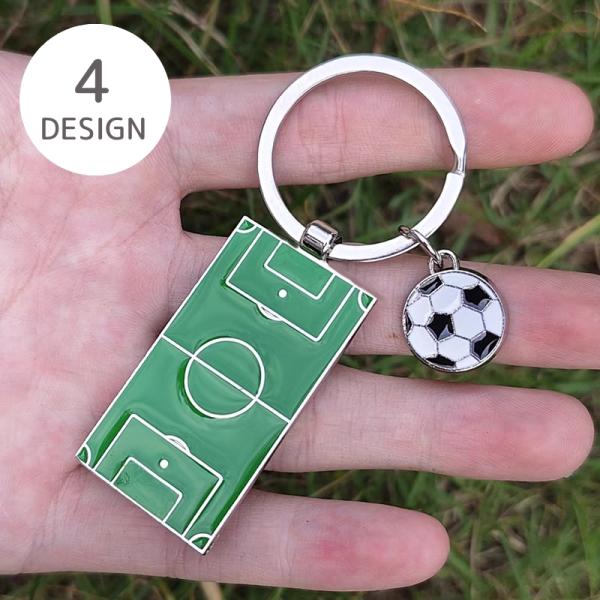 キーホルダー キーリング スポーツ 部活 バドミントン テニス サッカー バスケットボール コート ...