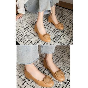パンプス ラウンドトゥ レディース きれいめ ...の詳細画像4