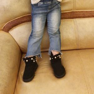 ムートンブーツ ショートブーツ キッズ 子供 ...の詳細画像1