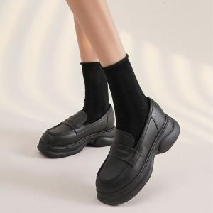 ローファー 厚底 靴 レディース 女性用 くつ...の詳細画像4