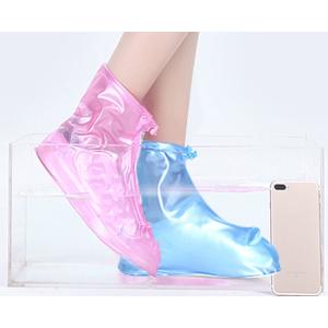 防水シューズカバー クリア ホワイト ブルー ...の詳細画像1