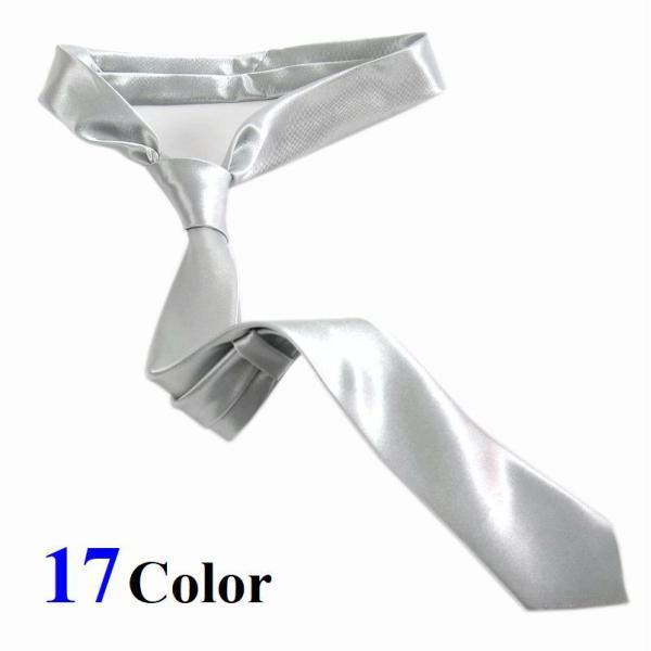 ネクタイ 無地 細身 カジュアル ソリッド 制服 コスプレ おしゃれ カラー オシャレ ナロータイ ...